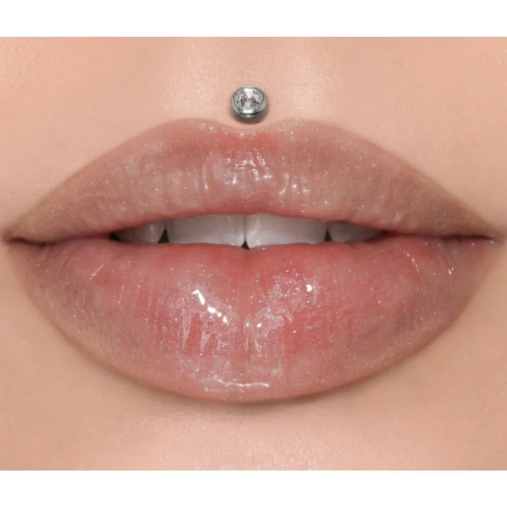 Jeffree Star Cosmetics The Lip Gloss Mouthful Nude Sheer Shimmer Gold New